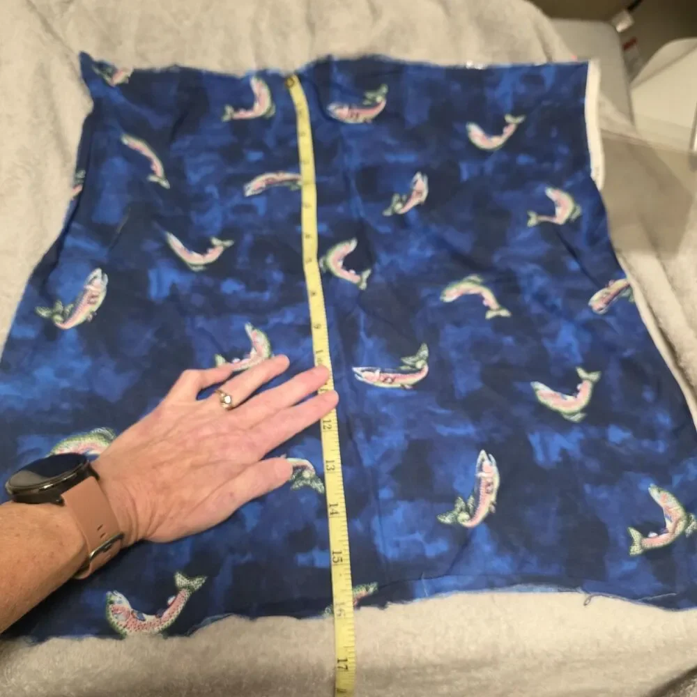 Fish Fabric Blue 16